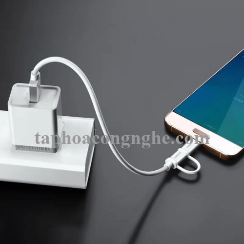 Ugreen 20871 0.5M màu trắng Dây USB 2.0 sang Type-C đầu nhôm US177 30020871